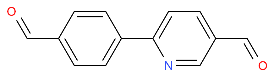 6-(4-Formylphenyl)nicotinaldehyde_分子结构_CAS_)