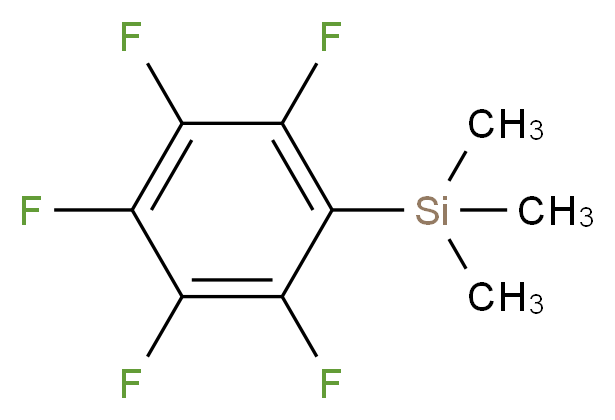 Pentafluorophenyl(trimethyl)silane_分子结构_CAS_1206-46-8)