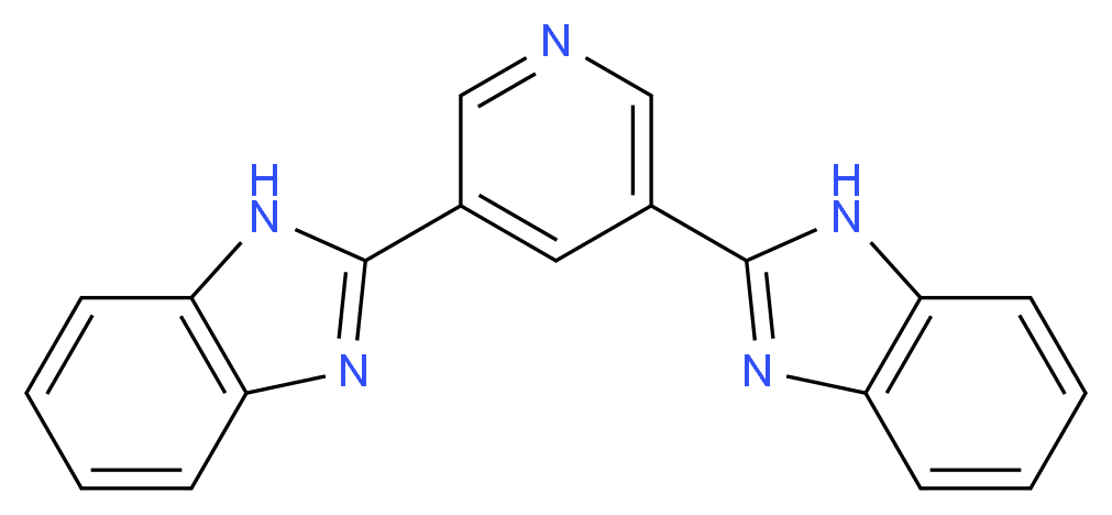 2-[5-(1H-1,3-benzodiazol-2-yl)pyridin-3-yl]-1H-1,3-benzodiazole_分子结构_CAS_111397-62-7