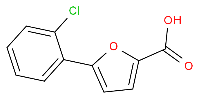 5-(2-Chlorophenyl)Furan-2-Carboxylic Acid_分子结构_CAS_)