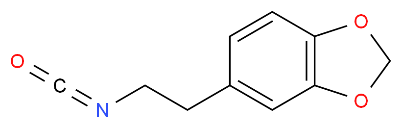 5-(2-isocyanatoethyl)-2H-1,3-benzodioxole_分子结构_CAS_62334-09-2