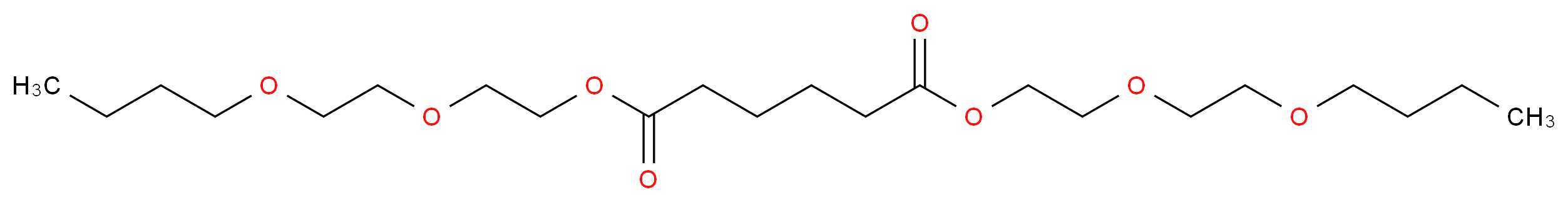 1,6-bis[2-(2-butoxyethoxy)ethyl] hexanedioate_分子结构_CAS_141-17-3