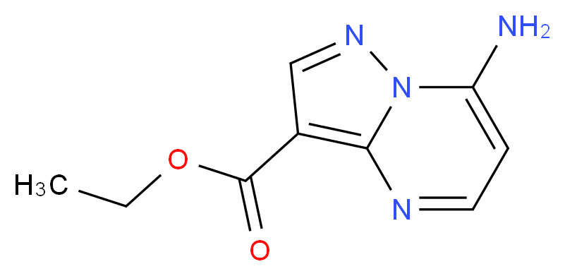 Ethyl 7-aminopyrazolo[1,5-a]pyrimidine-3-carboxylate_分子结构_CAS_)