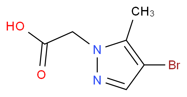 2-(4-bromo-5-methyl-1H-pyrazol-1-yl)acetic acid_分子结构_CAS_512809-63-1