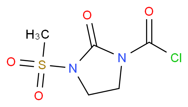 1-氯甲酰基-3-甲磺酰基-2-咪唑烷酮_分子结构_CAS_41762-76-9)