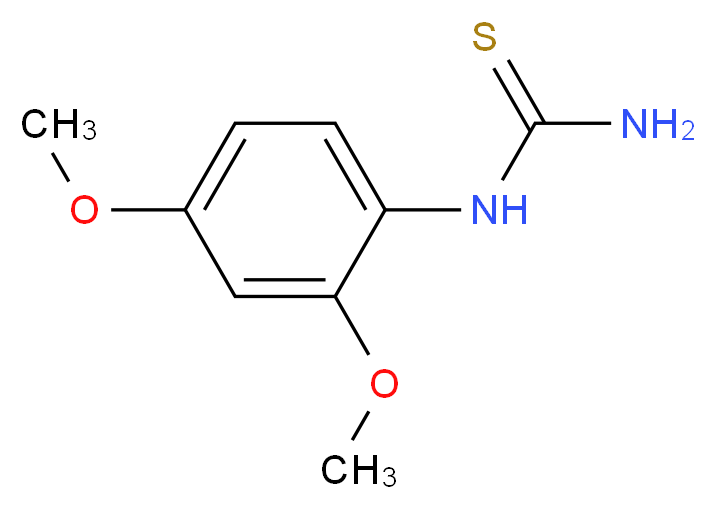 N-(2,4-二甲氧基苯基)硫脲_分子结构_CAS_35696-77-6)