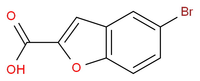 5-bromo-1-benzofuran-2-carboxylic acid_分子结构_CAS_10242-11-2