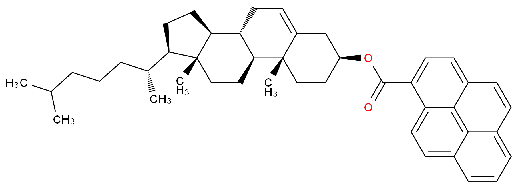 Cholesteryl 1-pyrenecarboxylate_分子结构_CAS_253186-38-8)