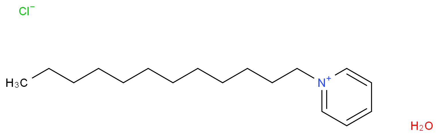 1-dodecylpyridin-1-ium hydrate chloride_分子结构_CAS_207234-02-4