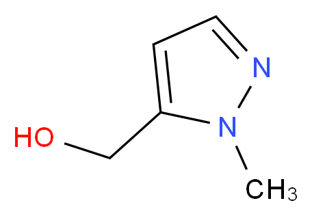 (1-methyl-1H-pyrazol-5-yl)methanol_分子结构_CAS_84547-61-5