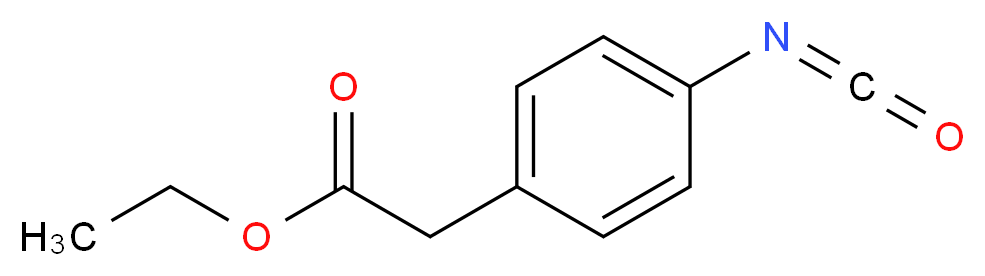 ethyl 2-(4-isocyanatophenyl)acetate_分子结构_CAS_827629-60-7