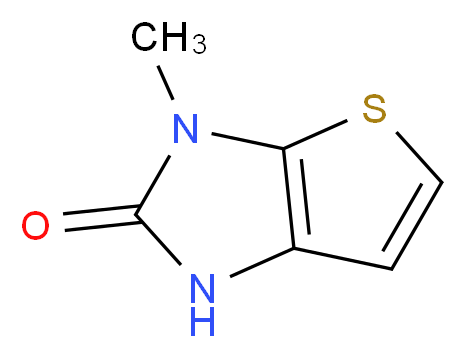 3-methyl-1H,2H,3H-thieno[2,3-d]imidazol-2-one_分子结构_CAS_231630-13-0