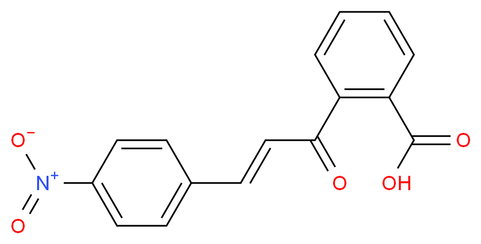 2-[3-(4-Nitrophenyl)acryloyl]-benzenecarboxylic acid_分子结构_CAS_)