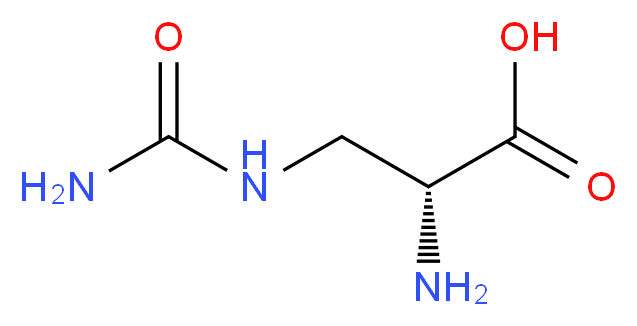 (2S)-(-)-2-Amino-3-(carbamoylamino)propanoic acid_分子结构_CAS_1483-07-4)