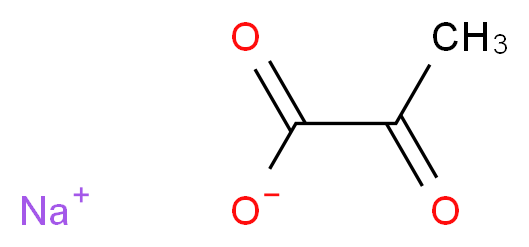 丙酮酸钠 溶液_分子结构_CAS_113-24-6)