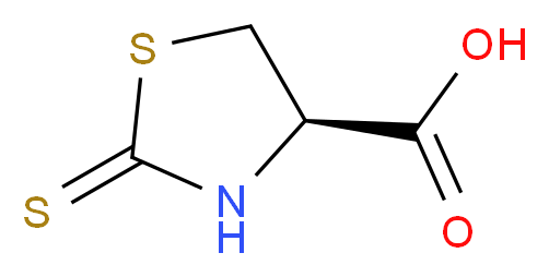(4R)-2-sulfanylidene-1,3-thiazolidine-4-carboxylic acid_分子结构_CAS_98169-56-3