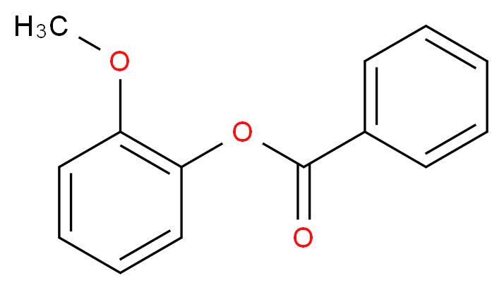 2-Methoxyphenyl benzoate_分子结构_CAS_531-37-3)