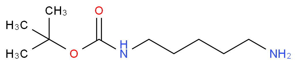 tert-butyl N-(5-aminopentyl)carbamate_分子结构_CAS_51644-96-3