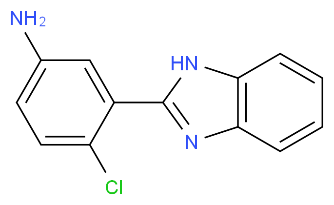 3-(1H-1,3-benzodiazol-2-yl)-4-chloroaniline_分子结构_CAS_313402-16-3