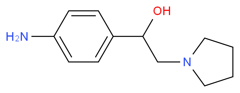 1-(4-Amino-phenyl)-2-pyrrolidin-1-yl-ethanol_分子结构_CAS_)