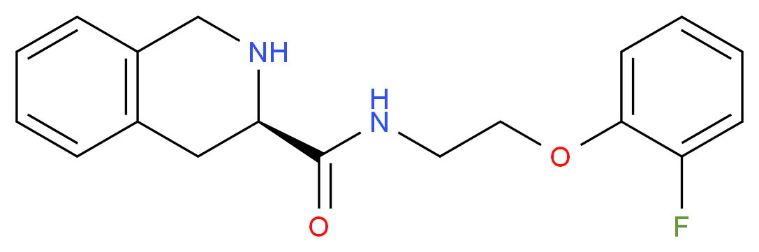 (3R)-N-[2-(2-fluorophenoxy)ethyl]-1,2,3,4-tetrahydroisoquinoline-3-carboxamide_分子结构_CAS_)