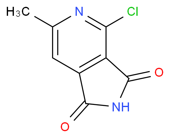 4-chloro-6-methyl-2,3-dihydro-1H-pyrrolo[3,4-c]pyridine-1,3-dione_分子结构_CAS_)