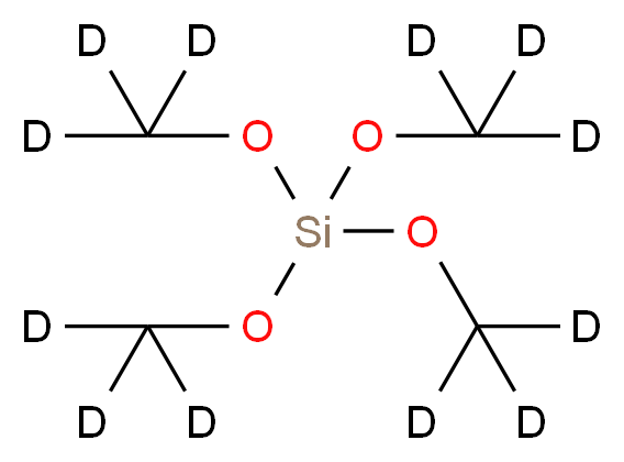 tetrakis(<sup>2</sup>H<sub>3</sub>)methyl silicate_分子结构_CAS_80396-70-9