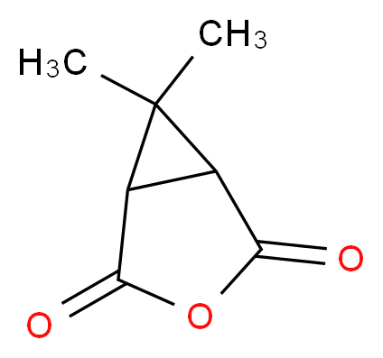 6,6-Dimethyl-3-oxabicyclo[3.1.0]hexane-2,4-dione_分子结构_CAS_67911-21-1)