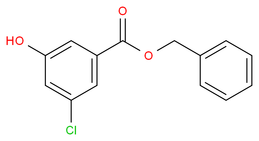 benzyl 3-chloro-5-hydroxybenzoate_分子结构_CAS_245116-17-0