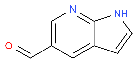 1H-pyrrolo[2,3-b]pyridine-5-carbaldehyde_分子结构_CAS_849067-90-9