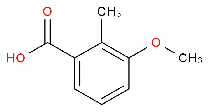 3-甲氧基-2-甲基苯甲酸_分子结构_CAS_55289-06-0)