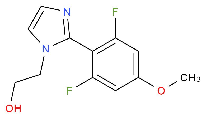 2-[2-(2,6-difluoro-4-methoxyphenyl)-1H-imidazol-1-yl]ethanol_分子结构_CAS_)
