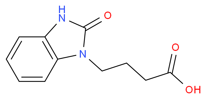 4-(2-oxo-2,3-dihydro-1H-1,3-benzimidazol-1-yl)butanoic acid_分子结构_CAS_3273-68-5)