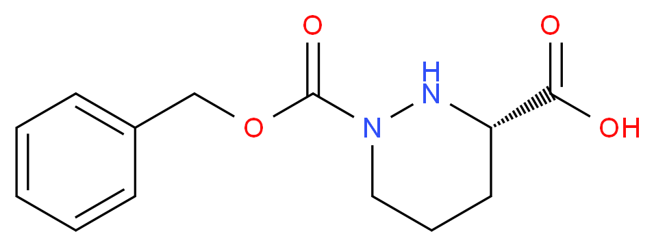 (3S)-1-[(benzyloxy)carbonyl]-1,2-diazinane-3-carboxylic acid_分子结构_CAS_65632-62-4