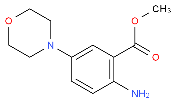 methyl 2-amino-5-morpholin-4-ylbenzoate_分子结构_CAS_134050-76-3)