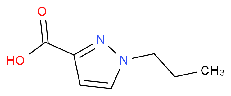 1-Propyl-1H-pyrazole-3-carboxylic acid_分子结构_CAS_)