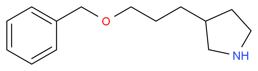 3-[3-(Benzyloxy)propyl]pyrrolidine_分子结构_CAS_)