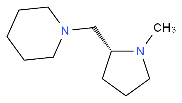 (R)-1-((1-Methylpyrrolidin-2-yl)Methyl)piperidine_分子结构_CAS_155726-05-9)