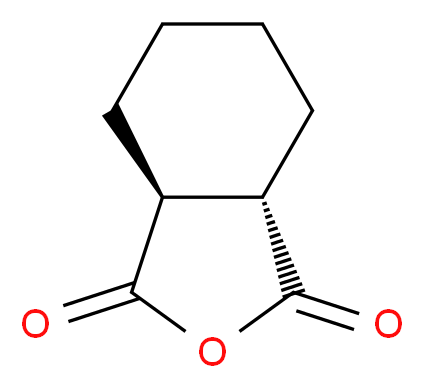 反-1,2-环己二甲酸酐_分子结构_CAS_14166-21-3)