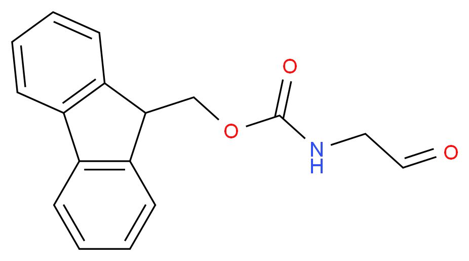 (9H-Fluoren-9-yl)methyl 2-oxoethylcarbamate_分子结构_CAS_156939-62-7)