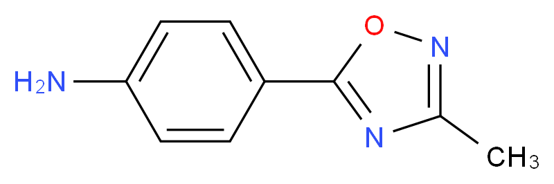 [4-(3-methyl-1,2,4-oxadiazol-5-yl)phenyl]amine_分子结构_CAS_76635-31-9)