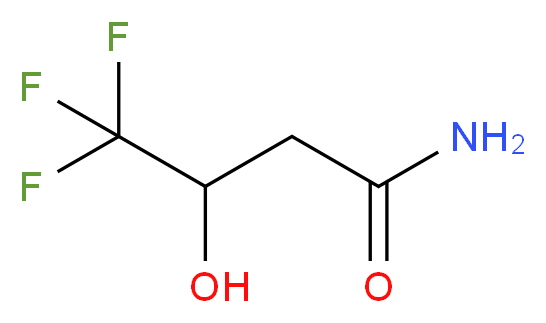 3-Hydroxy-4,4,4-trifluorobutyramide_分子结构_CAS_453-34-9)