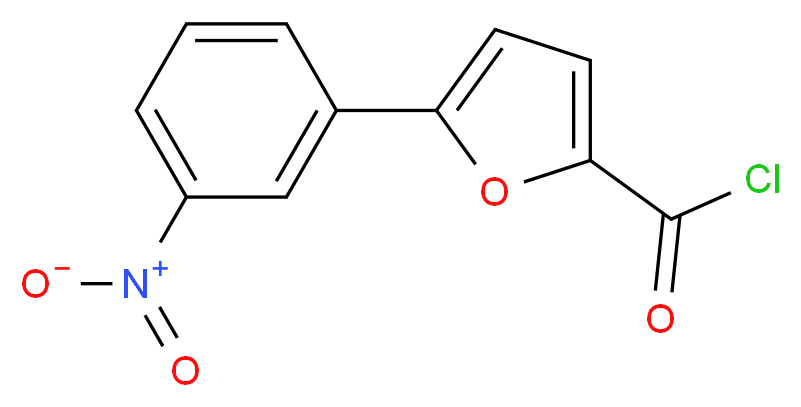 5-(3-硝基苯基)呋喃-2-甲酰氯_分子结构_CAS_61941-87-5)