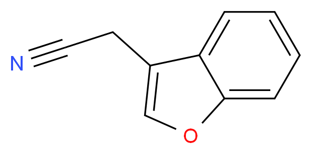 苯并呋喃-3-乙腈_分子结构_CAS_52407-43-9)