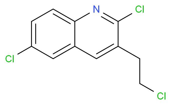2,6-dichloro-3-(2-chloroethyl)quinoline_分子结构_CAS_73930-68-4