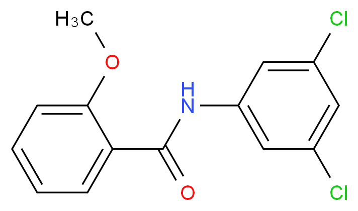 N-(3,5-dichlorophenyl)-2-methoxybenzamide_分子结构_CAS_449154-05-6