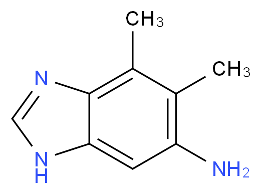 4,5-dimethyl-1H-1,3-benzodiazol-6-amine_分子结构_CAS_946932-54-3