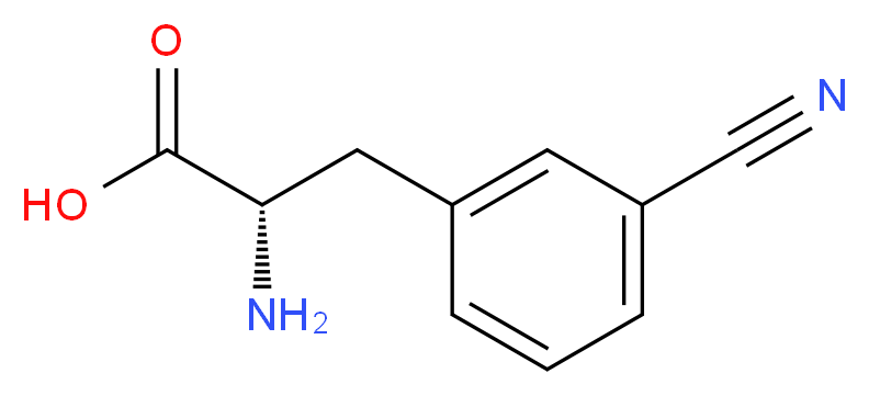 (S)-2-AMino-3-(3-cyanophenyl)propanoic acid_分子结构_CAS_57213-48-6)