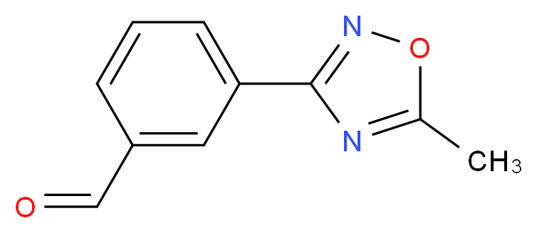 3-(5-Methyl-1,2,4-oxadiazol-3-yl)benzaldehyde 97%_分子结构_CAS_852180-68-8)