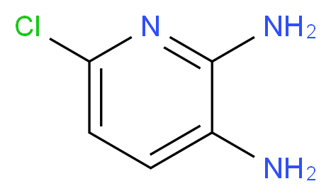 6-chloropyridine-2,3-diamine_分子结构_CAS_40851-95-4